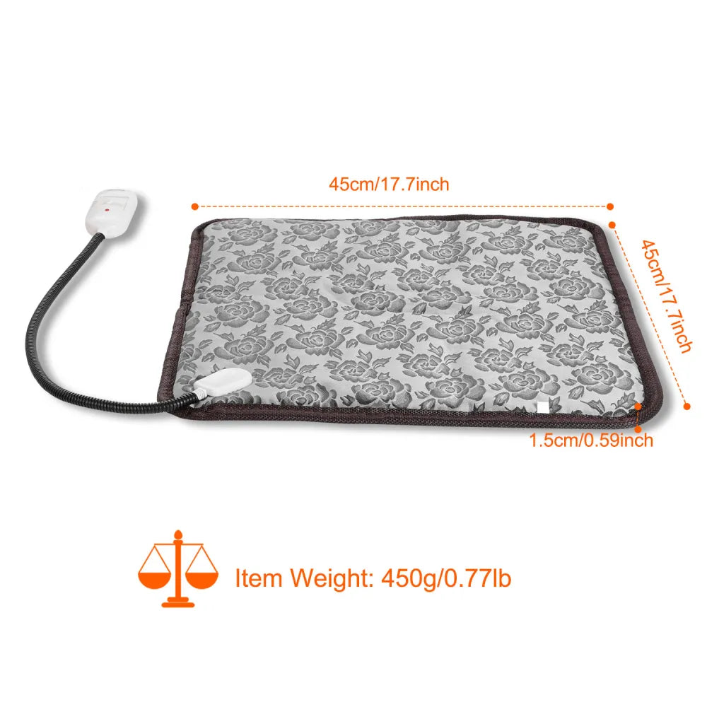 Pet heating pad with auto shut-off protection for safe, worry-free use